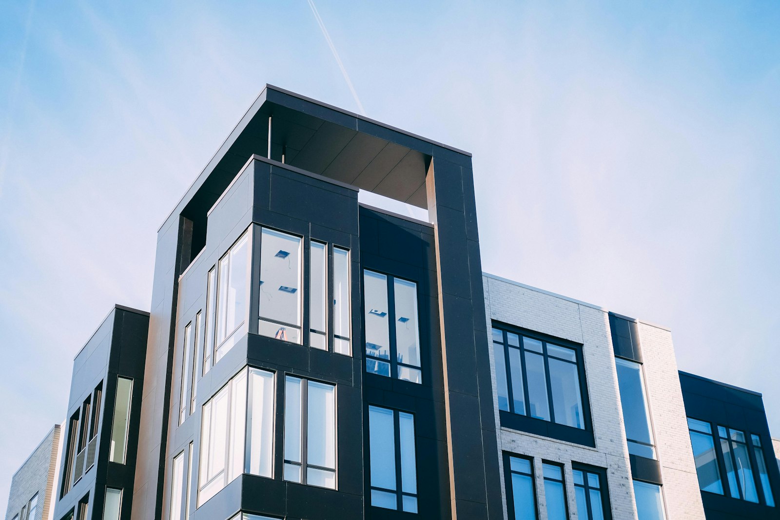 Modern façade of an Argentine residential building